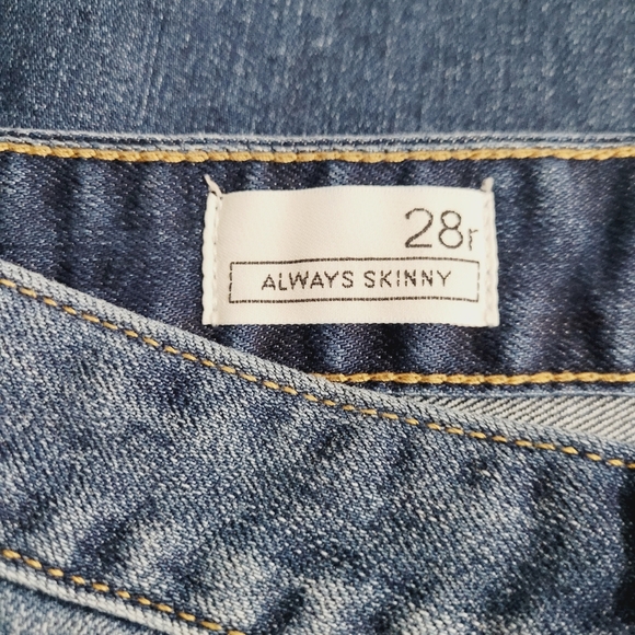 GAP 1969 Always Skinny Jeans Women’s 28R Medium Wash Stretch Denim Comfort - Picture 12 of 13